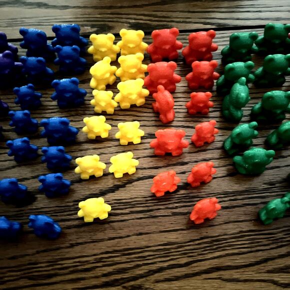 Counting Bears Lot of 80 Six Colors Set Manipulative Educational Math Toys - Picture 3 of 7